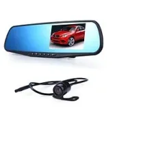 Автомобильный видеорегистратор - зеркало DVR 138W с камерой заднего вида