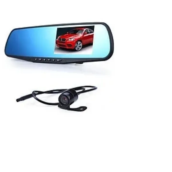 Автомобильный видеорегистратор - зеркало DVR 138W с камерой заднего вида