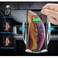 Автодержатель телефона с функцией беспроводной зарядки S5 Techno Smart Sensor Умный держатель смартфона для авто