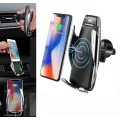 Автодержатель телефона с функцией беспроводной зарядки S5 Techno Smart Sensor Умный держатель смартфона для авто