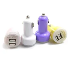 Автозарядка mini на 2 USB, автомобильная зарядка для телефона Автозарядка mini на 2 USB, автомобильная зарядка для телефона