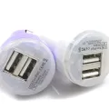 Автозарядка mini на 2 USB, автомобильная зарядка для телефона