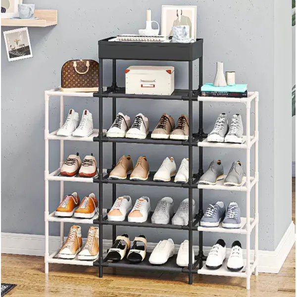 Многофункциональная полка - органайзер для обуви ∙ Стеллаж – трансформер на 16 пар обуви