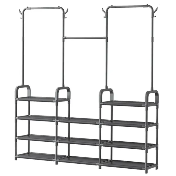 Многофункциональная вешалка для хранения Multi Functional Coat Rack AND 9130-4 • Напольная стойка-органайзер для одежды, сумок, шляп и аксессуаров