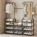 Многофункциональная вешалка для хранения Multi Functional Coat Rack AND 9130-4 • Напольная стойка-органайзер для одежды, сумок, шляп и аксессуаров