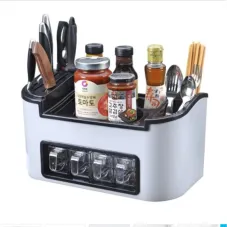 Многофункциональный кухонный органайзер – подставка для приборов и специй Clean Kitchen Necessities-Bos JM-603