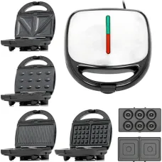 Многофункциональный мультимейкер Hoffmans 6in1 HM-3013 • Домашние вафли сэндвичи мини-пирожки и другие блюда за несколько минут