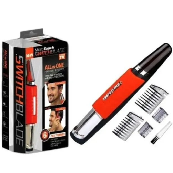Многофункциональный триммер Micro Touch Switchblade X-TRIM с насадками для бороды, бровей, носа, ушей