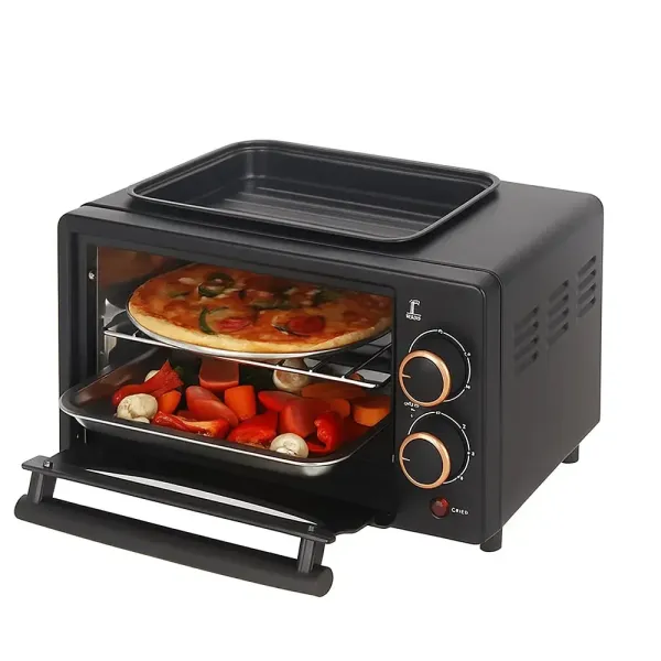 Многофункциональная мини-духовка Hoffmans 12L 800W HM-748 • Многофункциональная настольная мини-печь