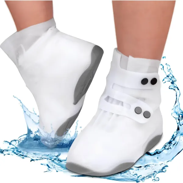Бахилы силиконовые на обувь 43-45 • Многоразовые чехлы от дождя для защиты обуви