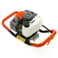 Бензиновый мотобур Earth Auger 52CC со шнеком 150×800 мм • Земляной бензобур Earth Auger 52CC для бурения отверстий под столбы, заборы и садовые опоры со шнеком 150×800 мм