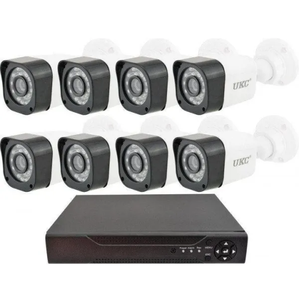 Беспроводной комплект видеонаблюдения UKC D001-8CH Full HD, набор на 8 камер PR5| Система видеонаблюдения