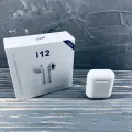 Беспроводные Bluetooth наушники Mdr Double i12 BT Sensor с кейсом CG08 PR4