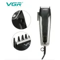 Беспроводная машинка - триммер для стрижки VGR V-029 6 в 1 с насадками и подставкой