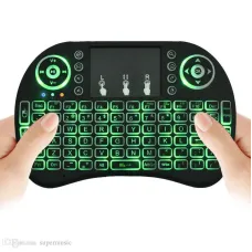 Беспроводная мультимедийная мини клавиатура с тачпадом для Смарт ТВ с подсветкой RT-MWK08 Wireless i8 touch