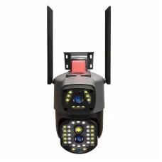 Беспроводная наружная IP камера V380 WI FI · Двойная уличная камера видеонаблюдения 2 объектива 4MP+4MP с удаленным доступом Беспроводная наружная IP камера V380 WI FI · Двойная уличная камера видеонаблюдения 2 объектива 4MP+4MP с удаленным доступом