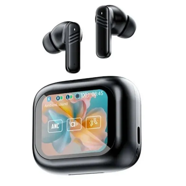 Наушники беспроводные LX10 TWS Earbuds в зарядном кейсе с цветным LED дисплеем