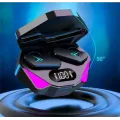 Беспроводные наушники X15 с Bluetooth и RGB подсветкой в зарядном кейсе · Гарнитура с микрофоном и шумоподавлением