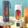 Беспроводная аккумуляторная мини соковыжималка – шейкер для соков, смузи, коктейлей LY-638 · Портативный блендер с USB зарядкой, 3 скорости, 450 мл