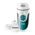 Беспроводной эпилятор с подсветкой VGR V-700 ∙ 4 сменные насадки ∙ USB зарядка