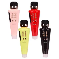 Беспроводной караоке микрофон WSTER WS-271 Bluetooth Колонка – микрофон с функцией записи ∙ Изменение голоса ∙ FM радио ∙ microSD ∙ USB