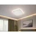 Белая потолочная светодиодная люстра X-597 44х6,5х44 см с пультом • LED-люстра квадрат для спальни, кухни, гостиной и современного интерьера