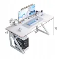 Белый компьютерный стол Dash S12 • Компьютерный и игровой стол Dash S12 120×60×72,5 см для ПК, ноутбука, работы и учебы