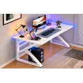 Белый компьютерный стол Dash S12 • Компьютерный и игровой стол Dash S12 120×60×72,5 см для ПК, ноутбука, работы и учебы