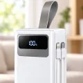 Белый Power Bank Aroimac ORA503 40000 mAh • Портативное зарядное устройство Aroimac ORA503 с быстрой зарядкой 22,5W Fast Charge QC3.0, 4 USB выхода и LED дисплеем