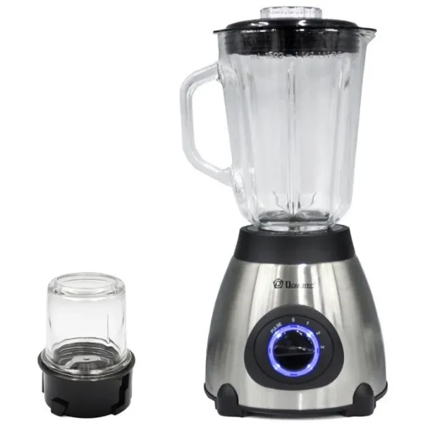 Блендер DOMOTEC MS-6610 с кофемолкой ∙ Стационарный измельчитель с LED подсветкой, 1000 Вт