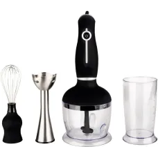 Блендер Promotec черный 3в1 с мерным стаканом PM-586