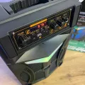 Bluetooth колонка Wireless Speaker TTD-8243 • Портативная аккумуляторная акустическая система Wireless Speaker TTD-8243 с караоке, USB, FM-радио, микрофонным входом и LED-подсветкой