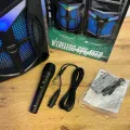 Bluetooth колонка Wireless Speaker TTD-8243 • Портативная аккумуляторная акустическая система Wireless Speaker TTD-8243 с караоке, USB, FM-радио, микрофонным входом и LED-подсветкой