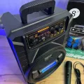 Bluetooth колонка Wireless Speaker TTD-8245 • Портативна бездротова акустична система Wireless Speaker TTD-8245 з акумулятором, караоке, USB, microSD, AUX і LED-підсвіткою