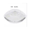 Большая лампа для маникюра UV+LED SUN 5 PRO 72W на две руки для полимеризации и сушки гель-лака, биогеля, шеллака