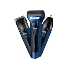 Бритва-триммер Gemei GM-566 3 в 1: машинка для стрижки бритва для носа и ушей