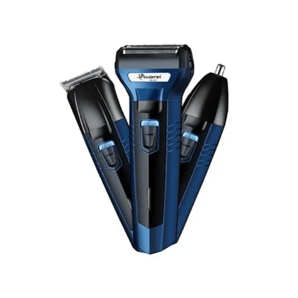 Бритва-триммер Gemei GM-566 3 в 1: машинка для стрижки бритва для носа и ушей