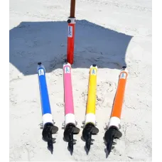 Бур для крепления пляжного зонта в песке, держатель для зонта в землю