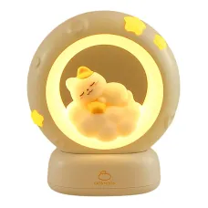 Очаровательный ночник в виде котик с луной для дома ∙ Детский настольный ночник Котик с Луной Очаровательный ночник в виде котик с луной для дома ∙ Детский настольный ночник Котик с Луной