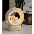Очаровательный ночник в виде котик с луной для дома ∙ Детский настольный ночник Котик с Луной