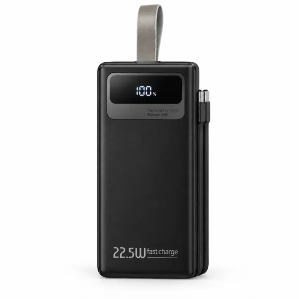 Черный Power Bank Aroimac ORA503 40000 mAh • Портативное зарядное устройство Aroimac ORA503 с быстрой зарядкой 22,5W Fast Charge QC3.0, 4 USB выхода и LED дисплеем