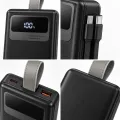 Черный Power Bank Aroimac ORA503 40000 mAh • Портативное зарядное устройство Aroimac ORA503 с быстрой зарядкой 22,5W Fast Charge QC3.0, 4 USB выхода и LED дисплеем