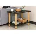 Черный журнальный столик Dash JDL-F-01 • Прямоугольный столик Dash JDL-F-01 40×60×52 см с ножками светлый орех для гостиной, спальни, офиса и зоны отдыха