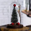 Декоративная новогодняя елка в колбе с подсветкой со светодиодной гирляндой ∙ Рождественский ночник