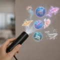 Декоративный проектор подводного мира KAR294 с 8 панелями • Настольный USB-ночник с LED-подсветкой и поворотом луча 360° для детской и спальни