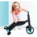 Детский самокат - трансформер 3 в 1 беговел велосипед трехколесный с подсветкой колес, имитацией звука двигателя и встроенной музыкой Best Scooter