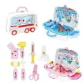 Детский игровой набор юного доктора в кейсе на колесиках с медицинскими инструментами