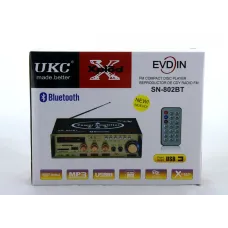 Домашний стерео-усилитель мощности звука AMP 802 BT