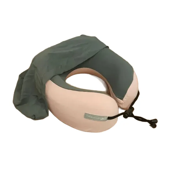 Дорожная подушка для путешествий с капюшоном • Подушка-воротник для шеи и головы в дорогу