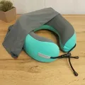 Дорожная подушка для путешествий с капюшоном • Подушка-воротник для шеи и головы в дорогу